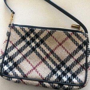 Burberry wool pochette bag